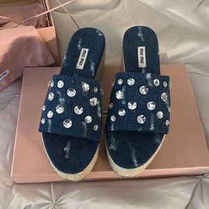 New miu miu shoes size 38 1/2